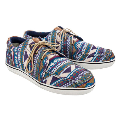 TuffRider Women Lace-Up Canvas Graphix Shoes