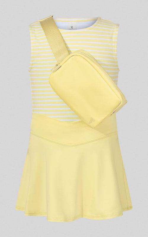 Tween Girls Tank Top, Summer Crossover Skort, Fanny Bag SET