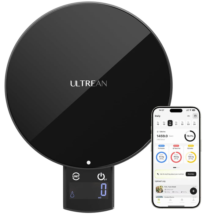 ULTREAN Circular Retractable Screen Smart Food Scale With Nutritional Calculator