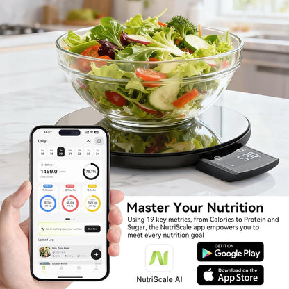 ULTREAN Circular Retractable Screen Smart Food Scale With Nutritional Calculator