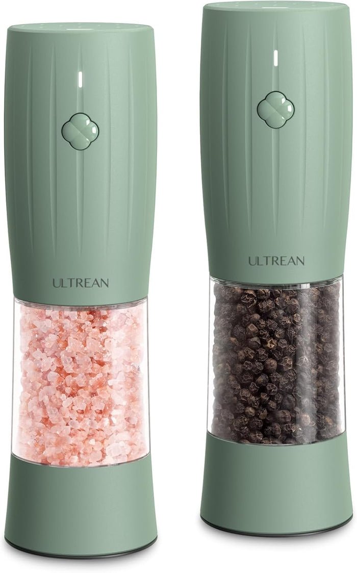 Ultrean Salt and Pepper Grinder Set, Rechargeable Salt and Pepper Mill