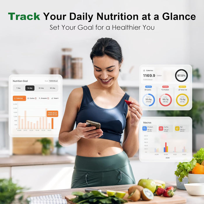 Ultrean Smart Food Kitchen Scale with Nutritional Calculator