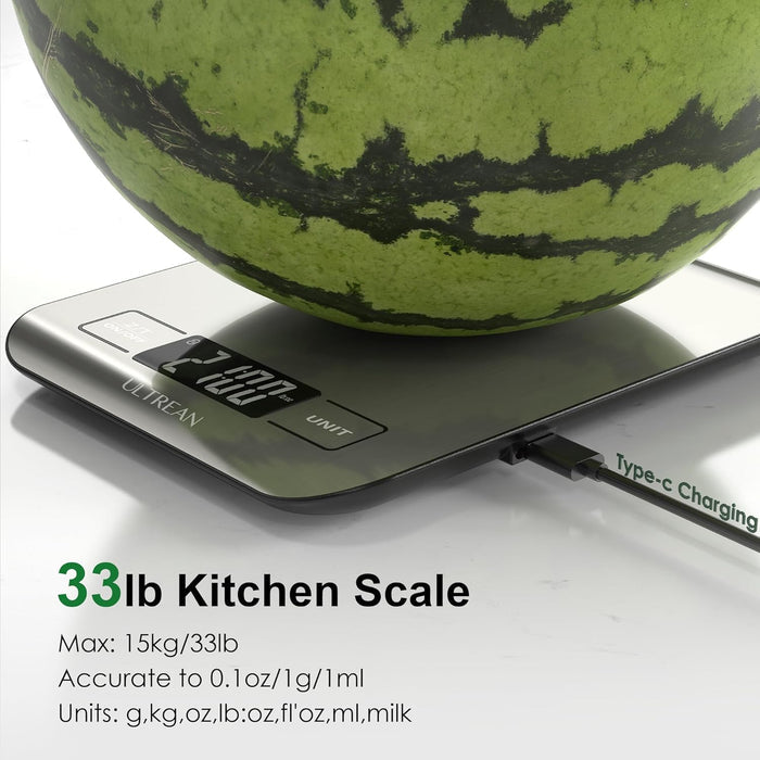 Ultrean Smart Food Kitchen Scale with Nutritional Calculator