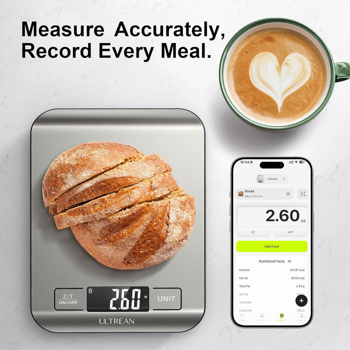 Ultrean Smart Food Kitchen Scale with Nutritional Calculator