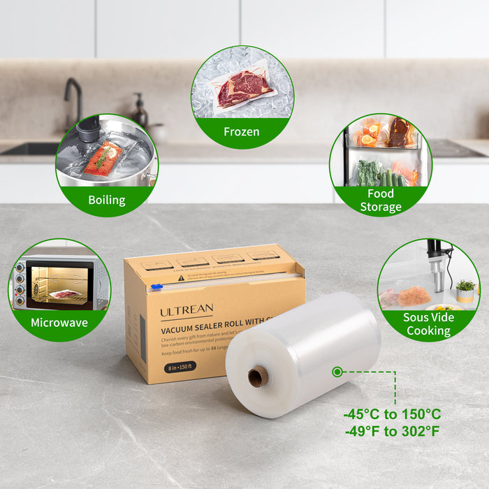 Ultrean Vacuum Seal Roll Keeper with Cutter