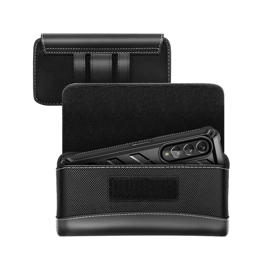 Universal Belt Clip Cell Phone Holster for Galaxy Fold and Large Phones-Black