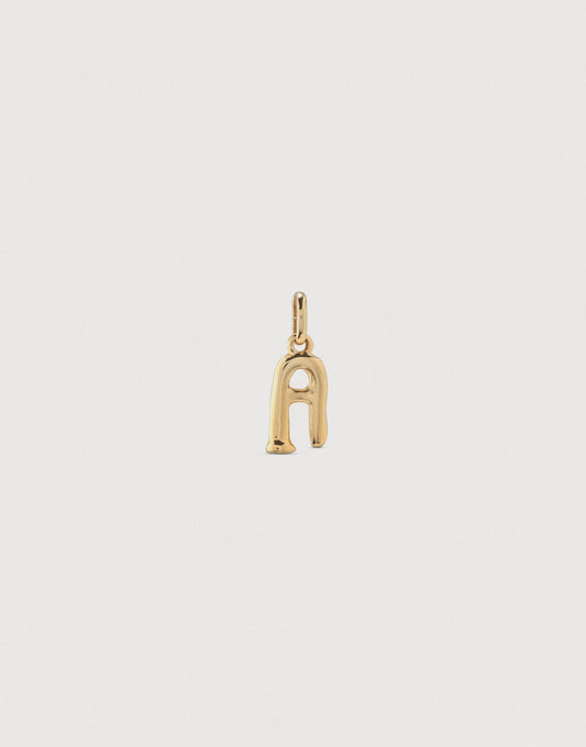 UNOde50 Gold Alphabet Charm - A