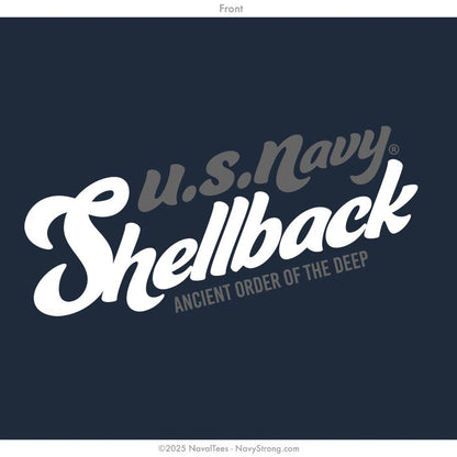 "US Navy Shellback" Zippered Hoodie | Navy