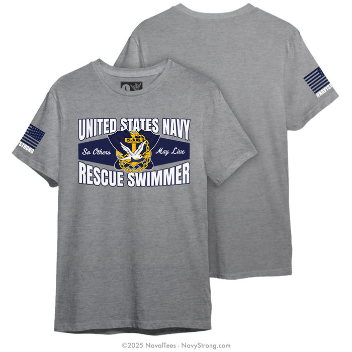 "USN Rescue Swimmer" Tee | Grey