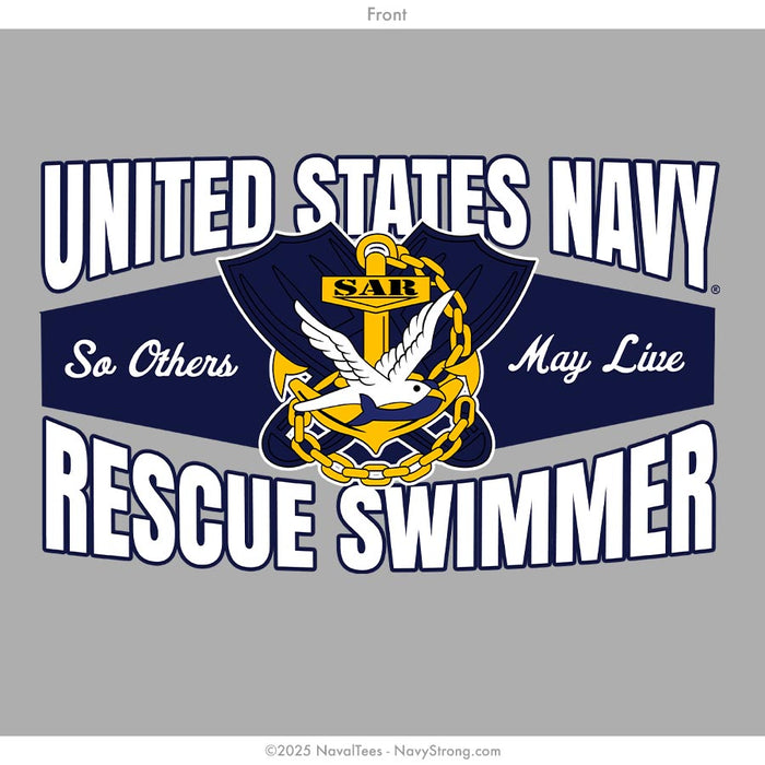 "USN Rescue Swimmer" Tee | Grey