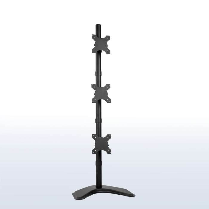 Triple Vertical Monitor Desk Stand