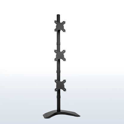 Triple Vertical Monitor Desk Stand