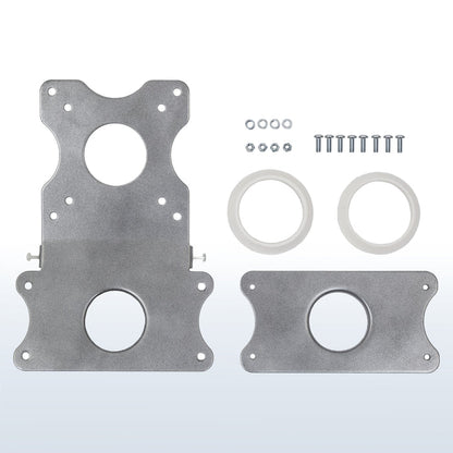 Metal Mac VESA plate adapter.