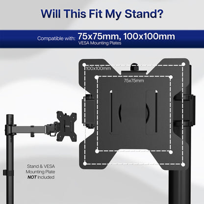 Metal Mac VESA plate adapter.