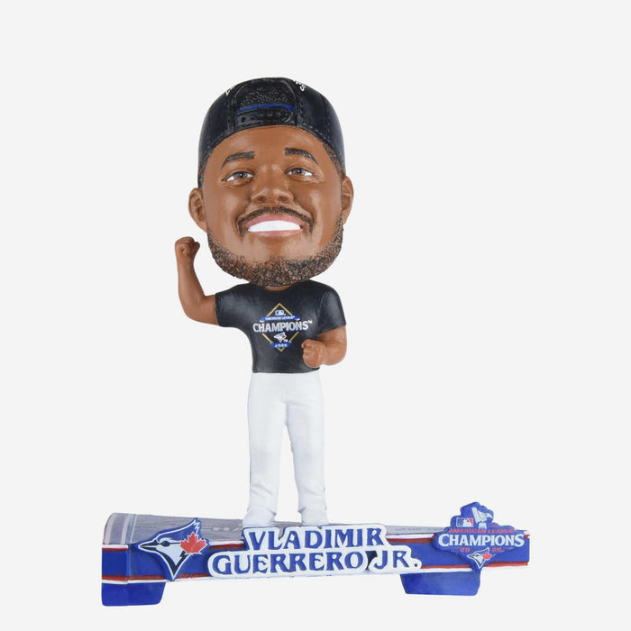 Vladimir Guerrero Jr. Toronto Blue Jays 2025 American League Champions Pennant Medium Bighead MLB Bobblehead
