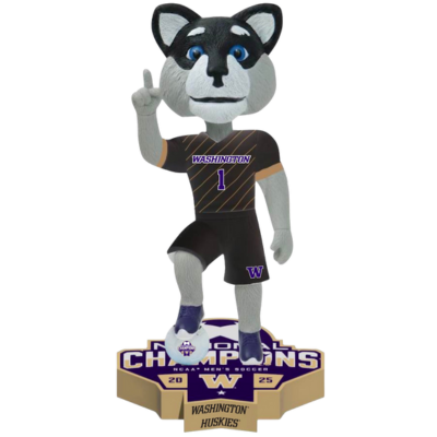 Washington Huskies 2025 NCAA Men's Soccer National Champions Bobblehead Set (Presale)