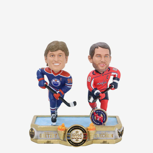 Wayne Gretzky & Alex Ovechkin Edmonton Oilers & Washington Capitals All Time Goals Record Then And Now NHL Bobblehead