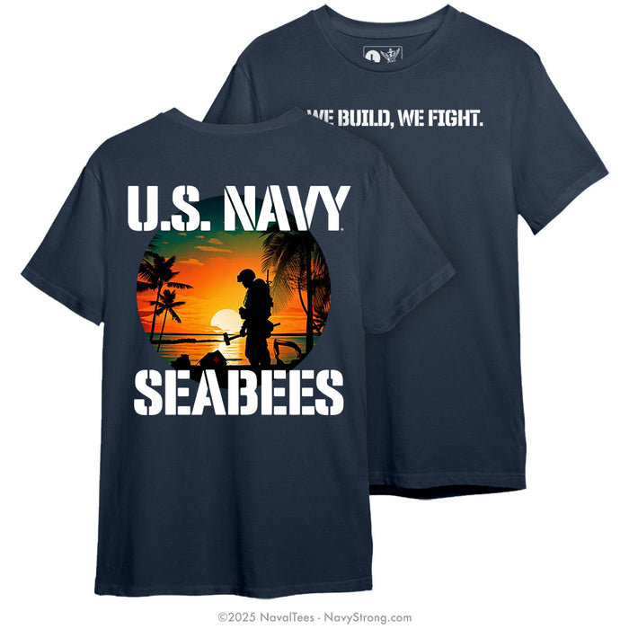 "We Build, We Fight." Tee | Navy