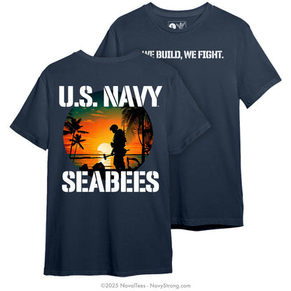 "We Build, We Fight." Tee | Navy