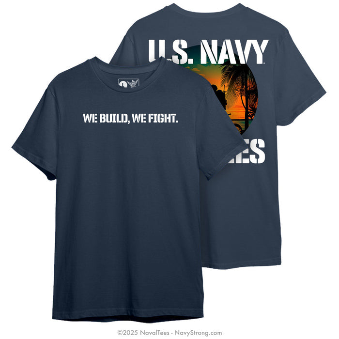 "We Build, We Fight." Tee | Navy