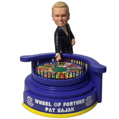 Wheel of Fortune Pat Sajak Vanna White Bobbleheads