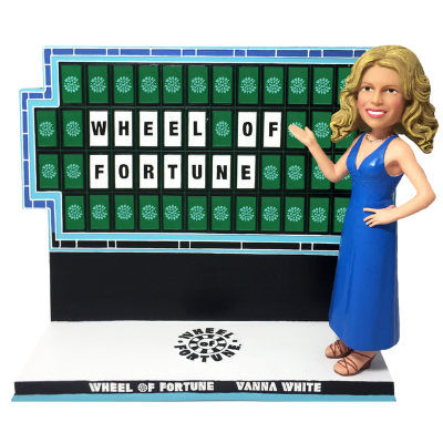 Wheel of Fortune Pat Sajak Vanna White Bobbleheads