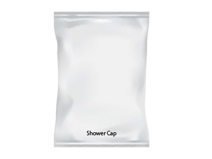 White Shower Cap in Sachet x 250