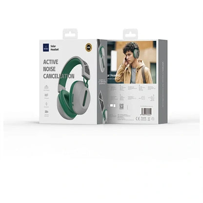Wiwu Headset Over-Ear Wireless, Grey & Green