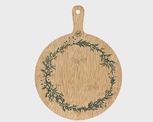 Wreath Print Cutting Board