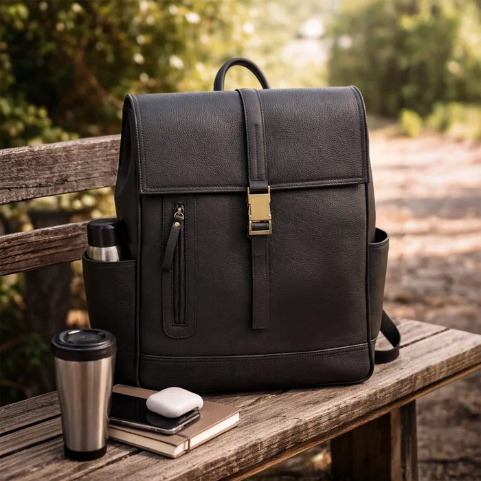 Zion Full Grain Leather Backpack for Laptop, Work & Travel